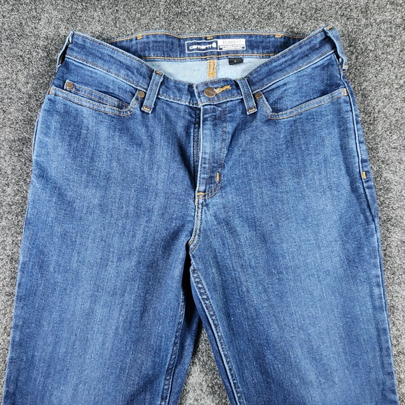 NWT Carhartt Women's Rugged Flex Relaxed Fit Jeans BD5383-W Size 6 Regular - Picture 3 of 12